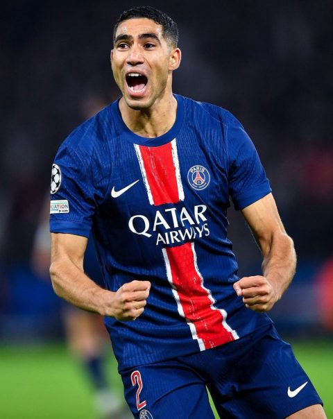 Achraf Hakimi Shines as Captain on a Memorable Night for PSG