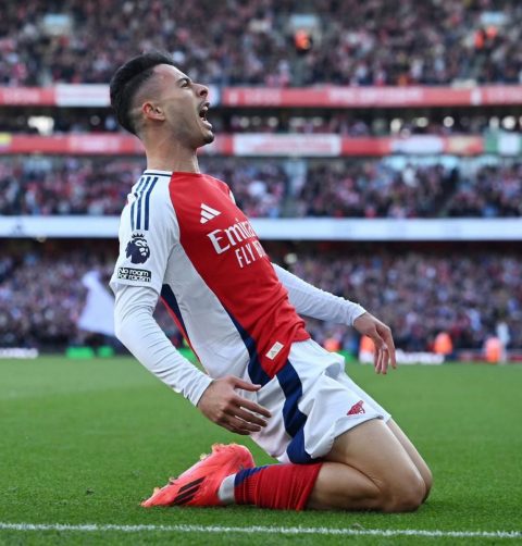 Gabriel Martinelli Shines with Third Goal of the Season, Assisted by Ødegaard