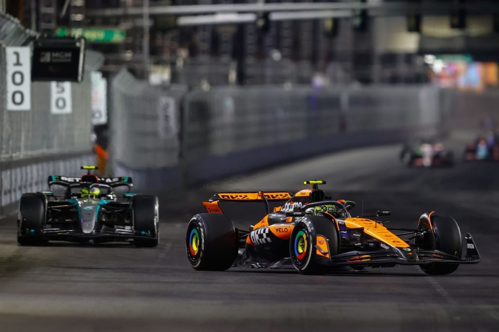 McLaren Credits Mercedes for Holding Off Ferrari at Las Vegas GP