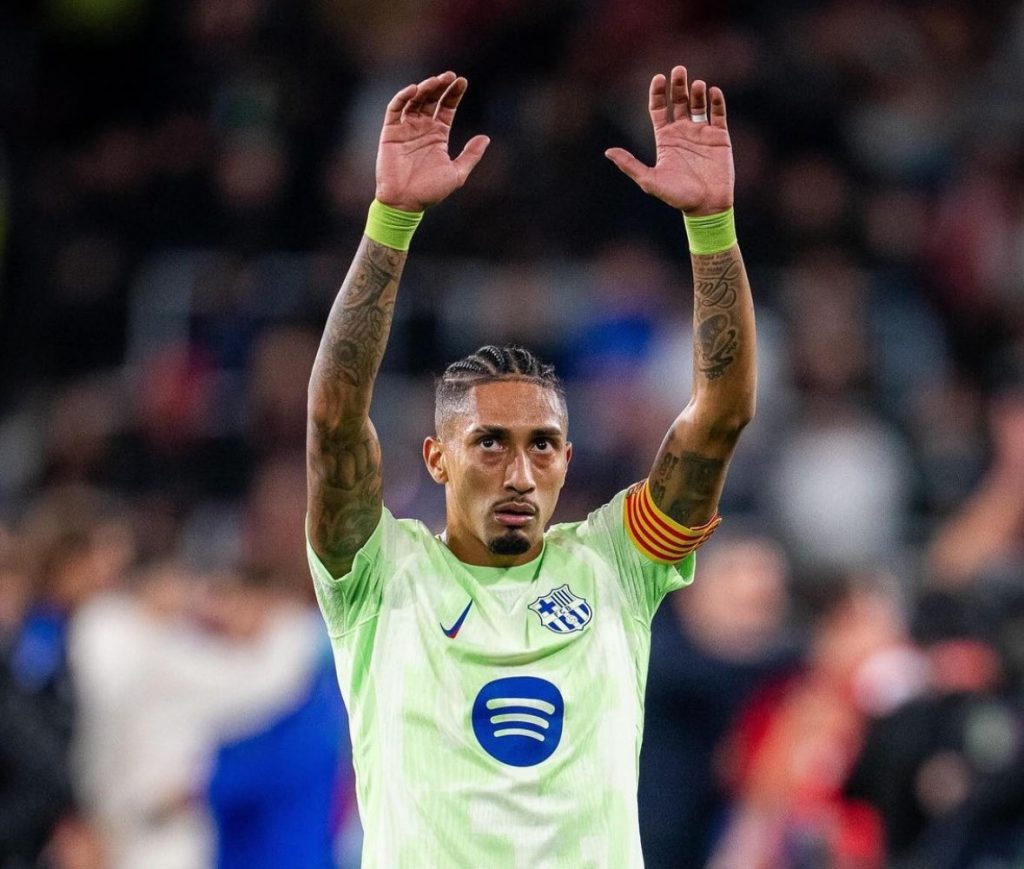 Raphinha Shines with 12 Goals and 10 Assists for Barcelona, Stellar in Champions League