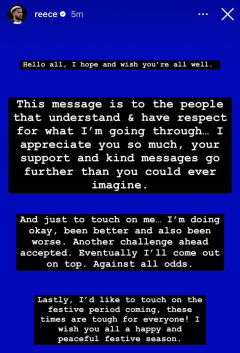 Reece James Issues Heartfelt Statement After Injury Setback