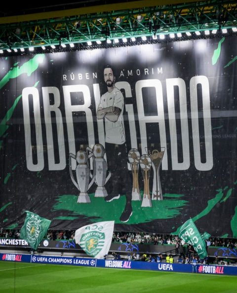 Sporting Fans Honour Rúben Amorim Before His Move to Manchester United