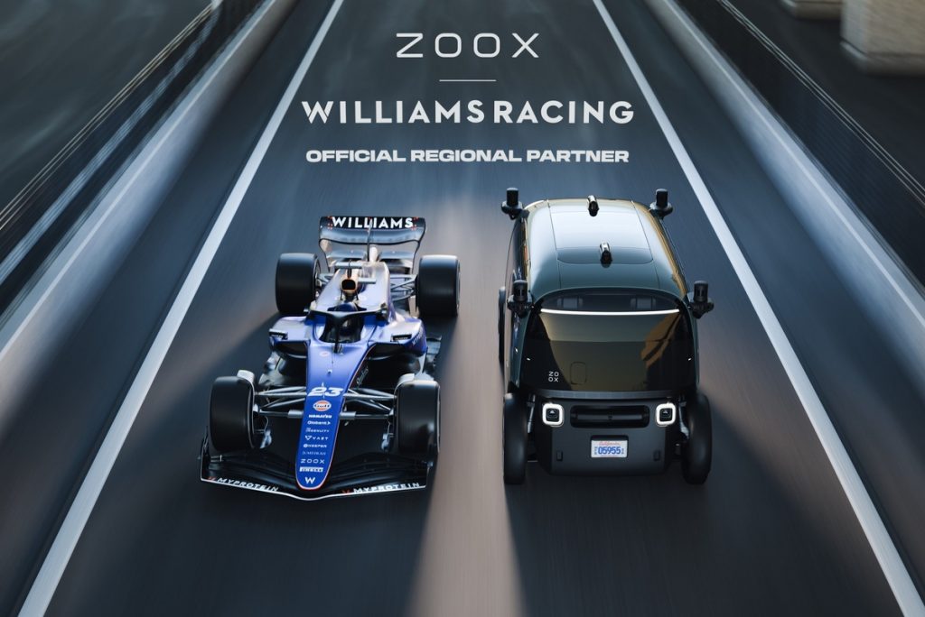 Williams Welcomes Zoox as First Autonomous Vehicle Partner in Formula 1