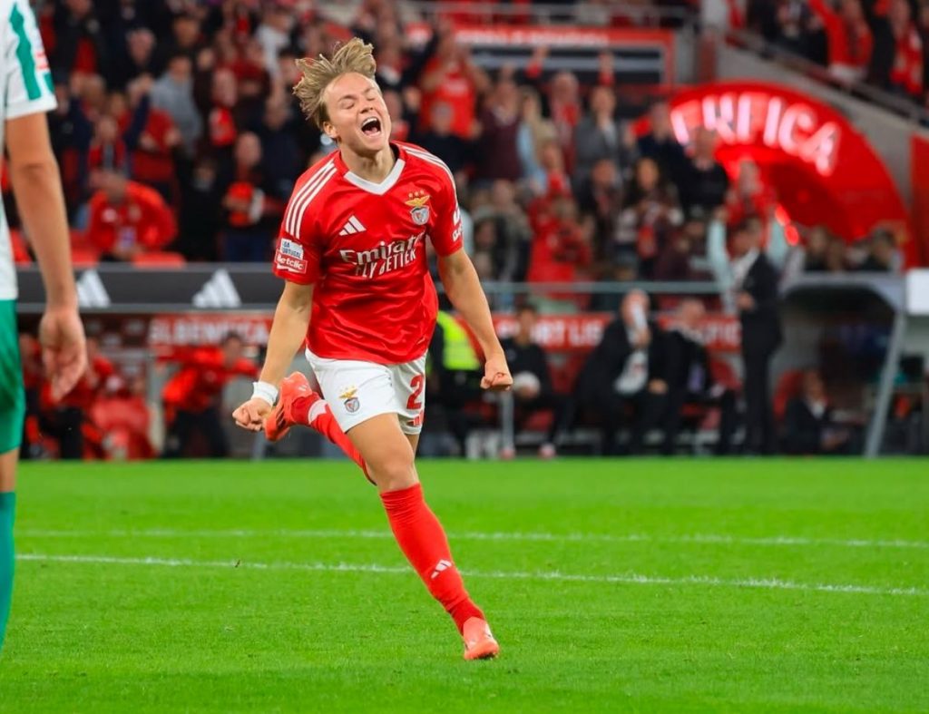 Andreas Schjelderup Shines as Benfica Clinch League Cup Victory