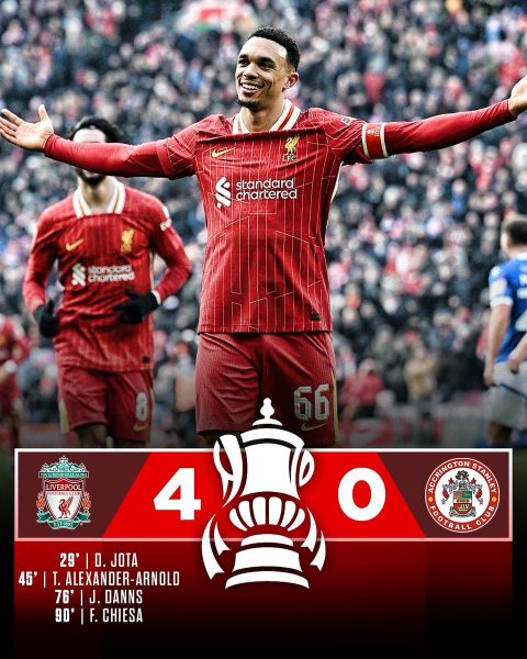 Liverpool Dominates With Their Fourth Stunning Victory