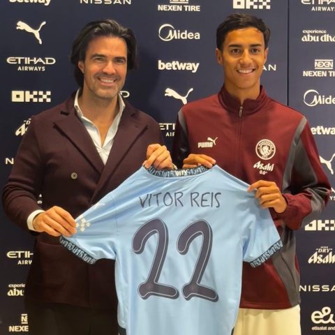 Manchester City Confirms Signing of Vitor Reis from Palmeiras