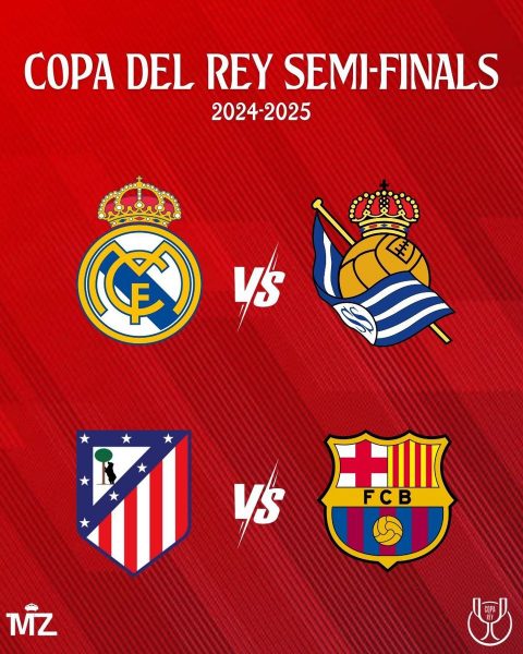 Copa del Rey Semi-Finals: Real Madrid Face Real Sociedad and Atlético Madrid Clash with Barcelona
