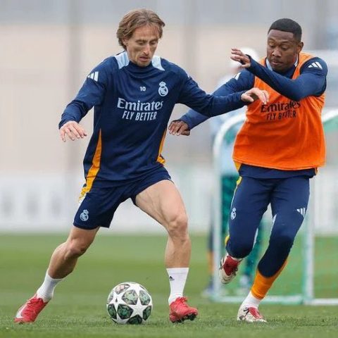 David Alaba Returns to Training for Real Madrid's Clash with Man City