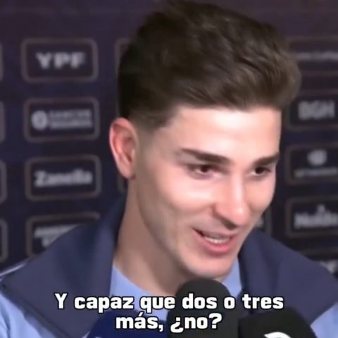 Julián Álvarez Celebrates Argentina's Triumph Over Brazil: "Leo Messi Would Have Made It 7-1"