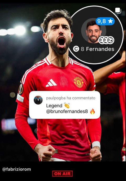 Paul Pogba Praises Bruno Fernandes as a "Legend" in the World of Football