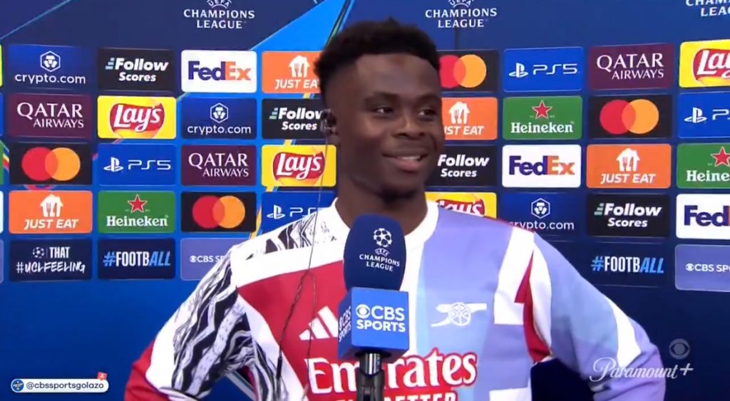 Bukayo Saka Believes Arsenal Can Triumph in the Champions League