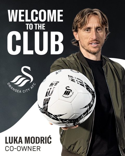 Luka Modrić Becomes Minority Investor in Swansea City, Marking a New Chapter for the Club