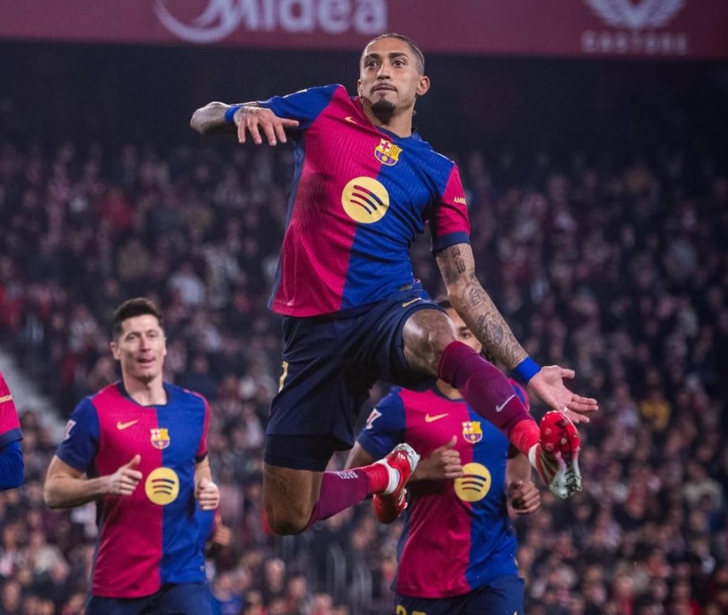 Raphinha's Stellar Season: 25 G/A in La Liga and 52 in All Competitions