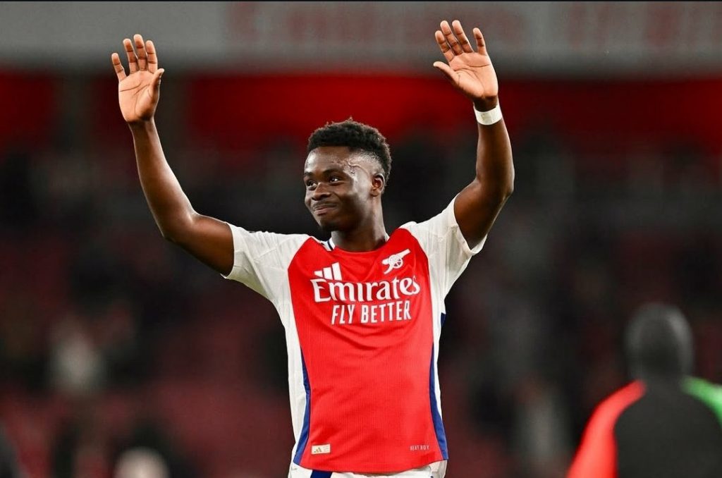 Bukayo Saka's Heartfelt Message to Arsenal Fans After Thrilling Night at the Emirates