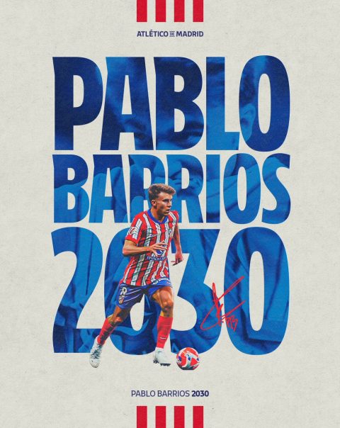 Pablo Barrios Commits Future to Atlético Madrid with New Long-Term Contract