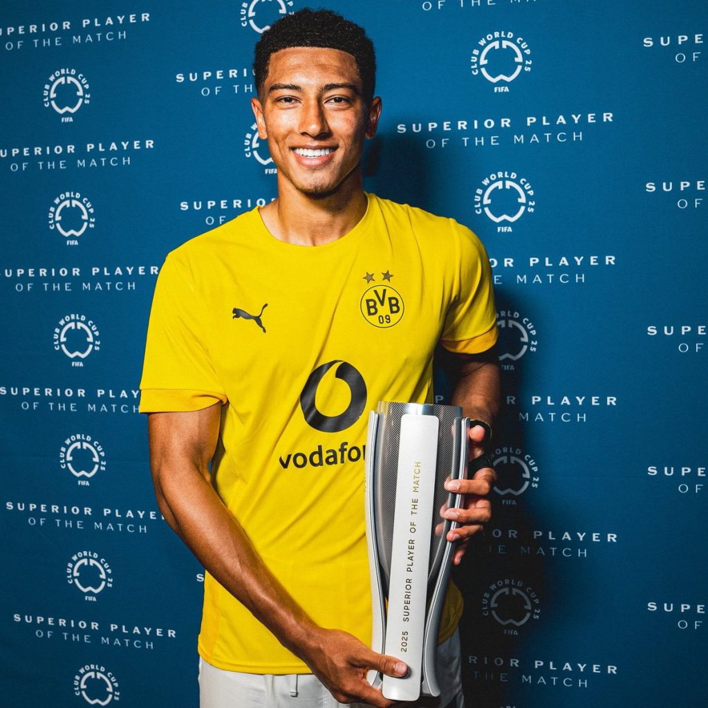 Jobe Bellingham Shines as Borussia Dortmund Beats Mamelodi, Earning Man of the Match Honour