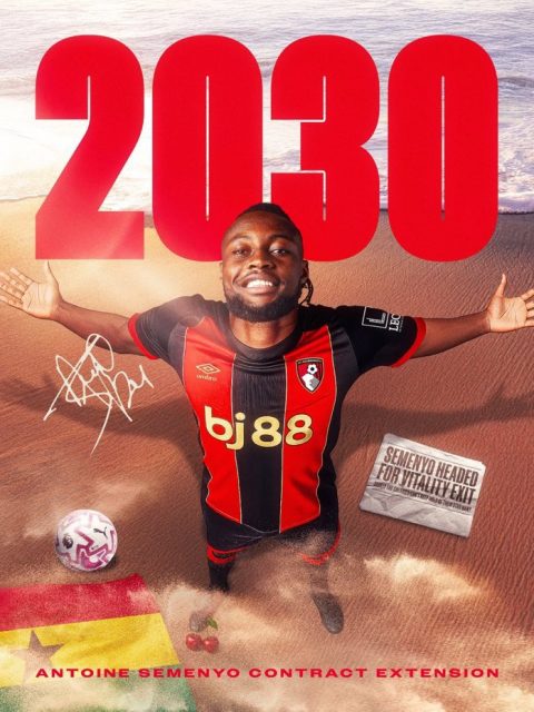 Antoine Semenyo Secures Long-Term Future with Bournemouth until 2030