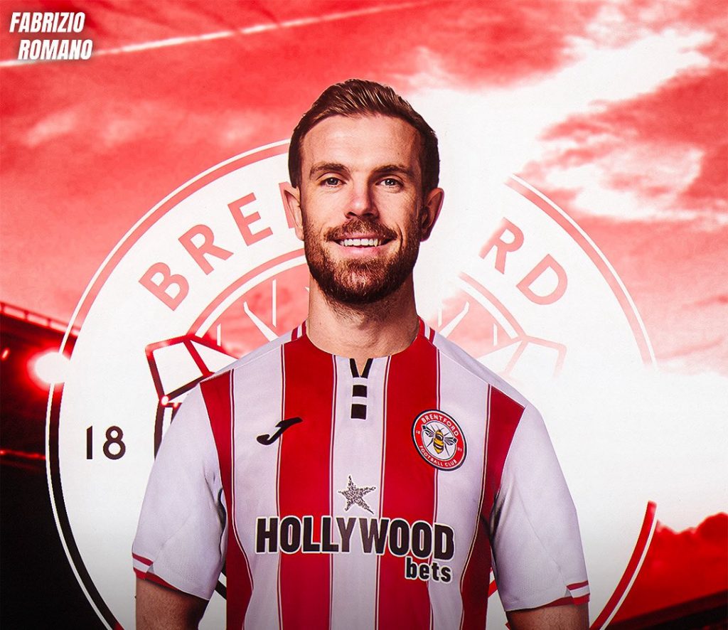 Jordan Henderson Set to Join Brentford on a Two-Year Deal