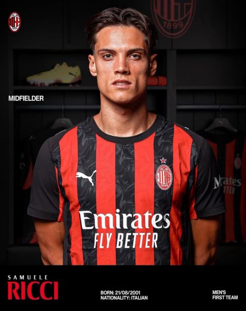 Samuele Ricci Joins AC Milan from Torino in a €25 Million Deal